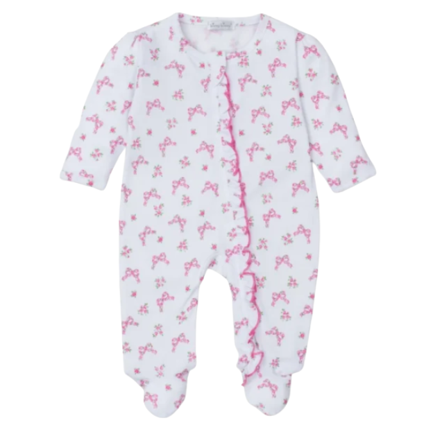 Kissy Kissy: Footie w/ Zip - Blossoming Bows