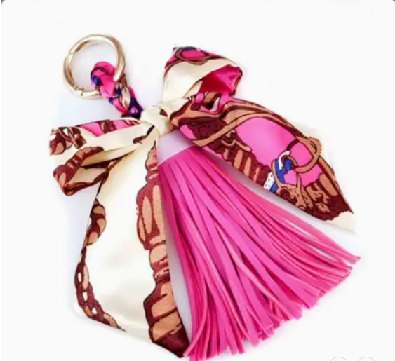 Mailibu Sugar: Tassel w/ Scarf Bag/Purse Charm