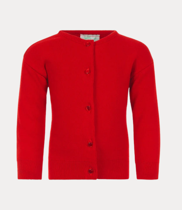 Julius Berger Cotton Cashmere Cardigan in Red