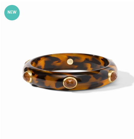 Julie Vos: Stone Bangle - Carnaby - TORT