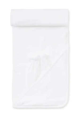Kissy Kissy Hooded Towel with Mitt Set in White