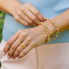 Capucine De Wulf Berry & Bead Bracelet in Gold