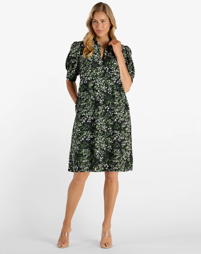 Jude Connally Emerson Dress in Painted Black Dot