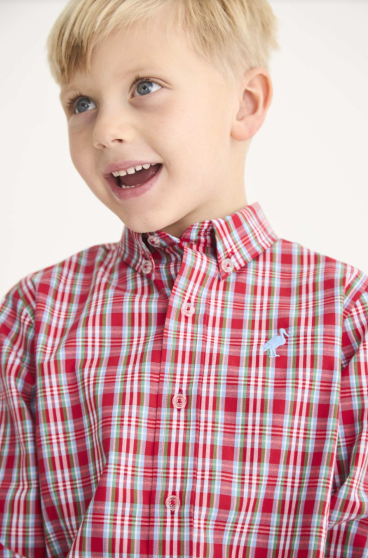 The Beaufort Bonnet Company Deans List Dress Shirt in Woodspoint Plaid