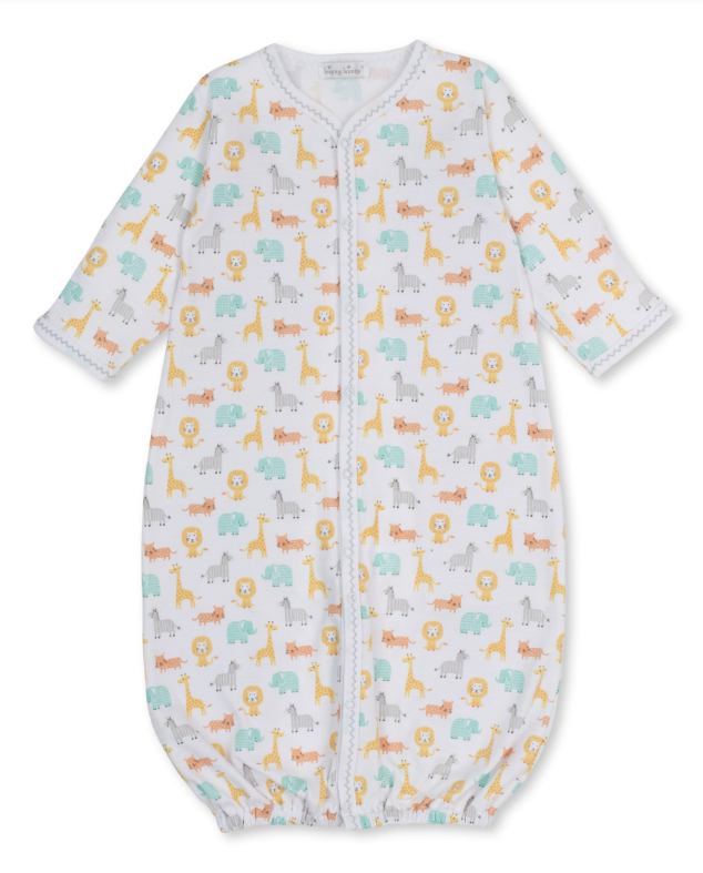 Kissy Kissy Convertible Gown in Baby Jungle Crew