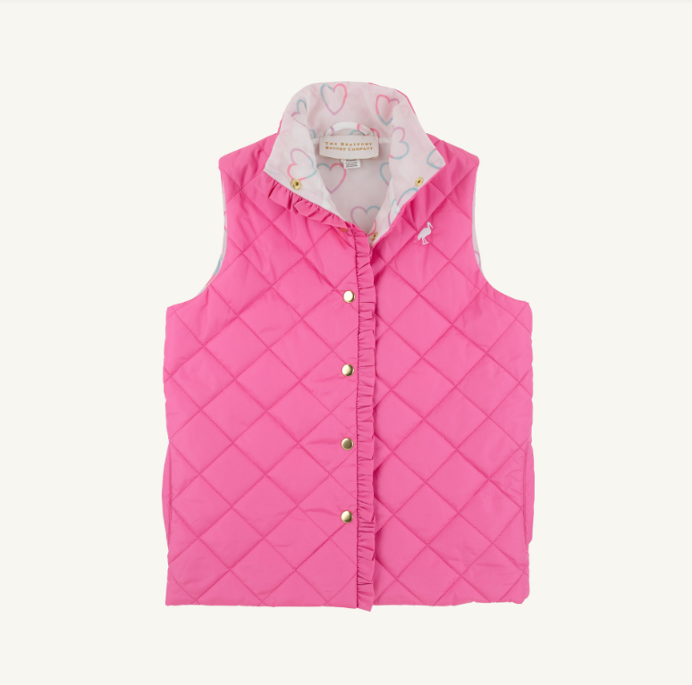 The Beaufort Bonnet Company Vaughn Vest in Winter Park Pink