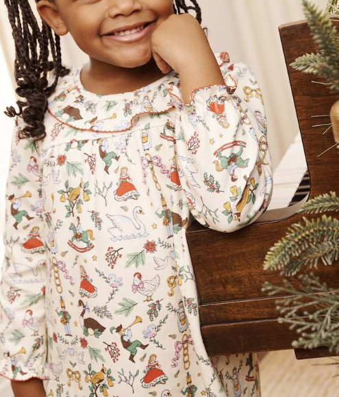 The Beaufort Bonnet Company Ramona Ruffle Dress in 12 Days of Christmas