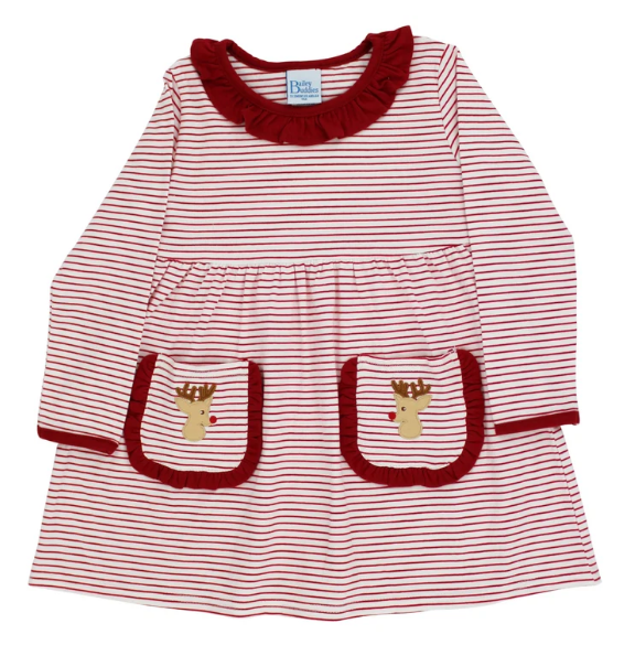 Bailey Boys Knit Dress in Rudy Reindeer