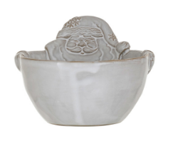 Creative Co-op Stoneware Santa Bowl