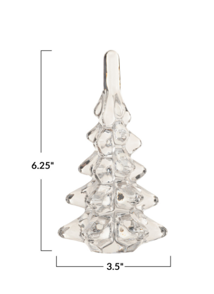 Creative Co-op Glass Christmas Tree Medium