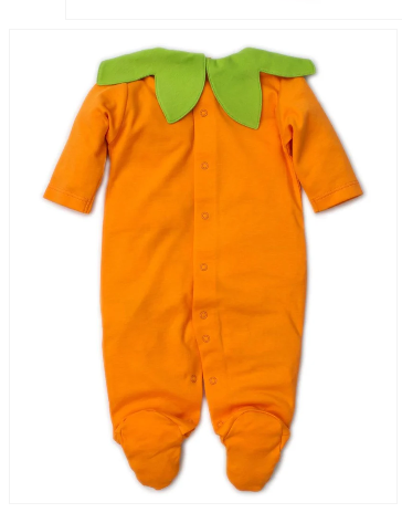 Kissy Kissy Footie in Halloween Jack O' Lantern