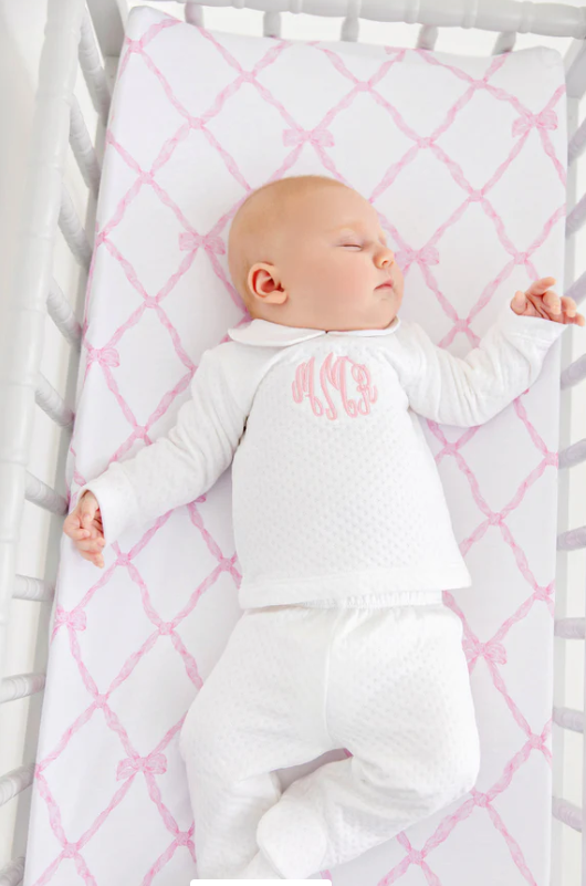 The Beaufort Bonnet Company Harts Hold Me Pima Set in Worth Ave White