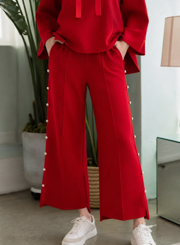 Joh Francine Pearl Pant in Red