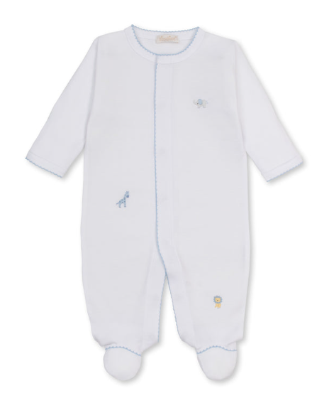 Kissy Kissy Footie Hand Embroidered - Jungle Hangout