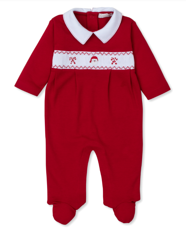 Kissy Kissy Footie with Hand Smocking and Collar