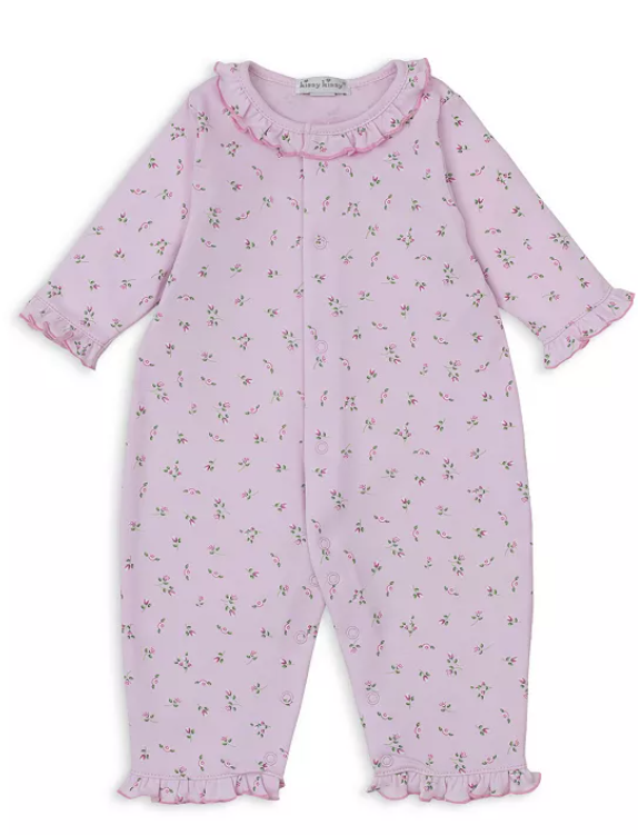 Kissy Kissy Sleeveless Playsuit Hand Embroidered in Cottage Roses