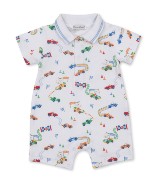 Kissy Kissy Short Playsuit in Gran Prix Raceway