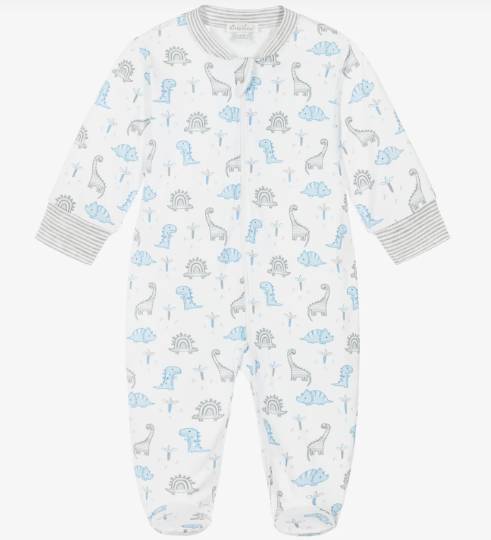 Kissy Kissy Footie with Zip in Dinosaur Territory