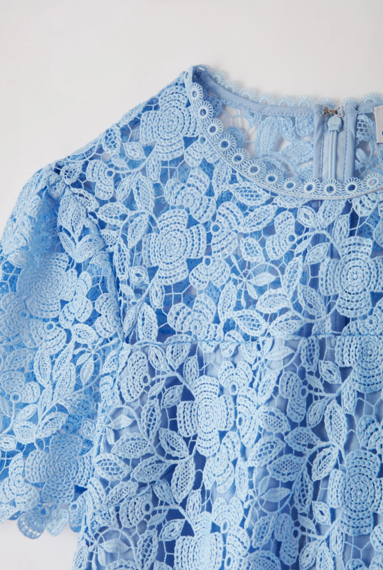 Cartolina Becca Mini Dress in Maya Blue