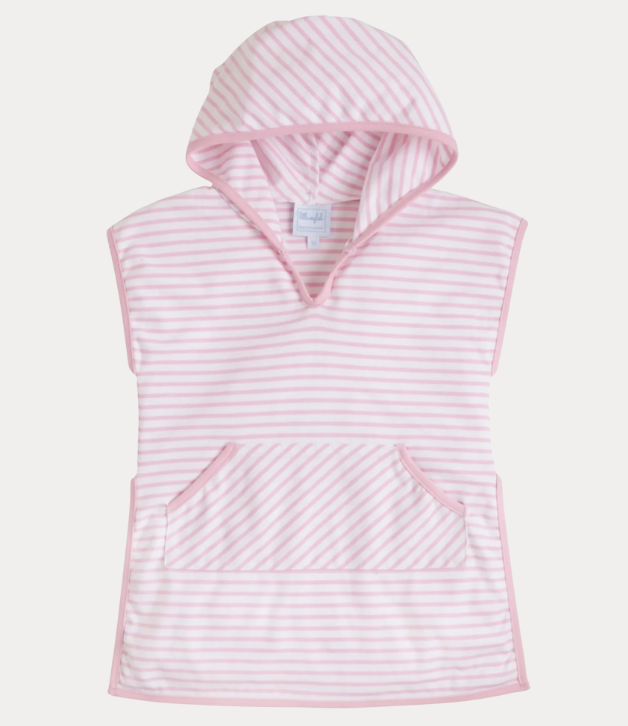 Little English Girls Beach Popover in Light Pink