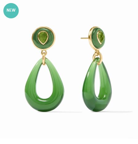 Julie Vos: Statement Earring - Carnaby - GRN