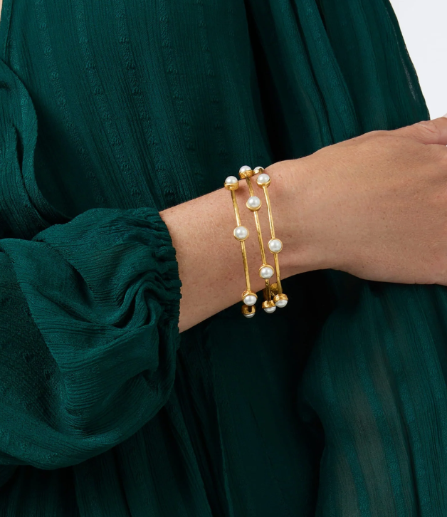 Julie Vos Milano Luxe Bangle in Strawberry