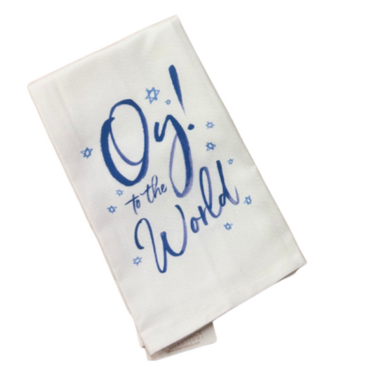 Rosanne Beck: Towel "Oy! to the world"