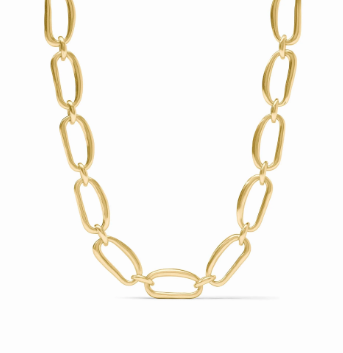 Julie Vos: Link Necklace - Wave - GLD