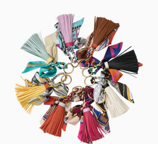 Mailibu Sugar: Tassel w/ Scarf Bag/Purse Charm