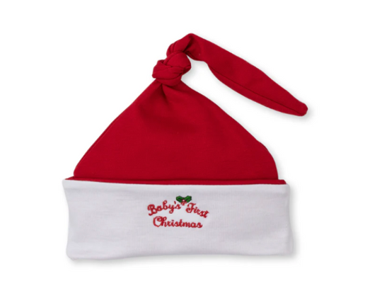 Kissy Kissy: Baby's First Christmas Stocking cap - Red