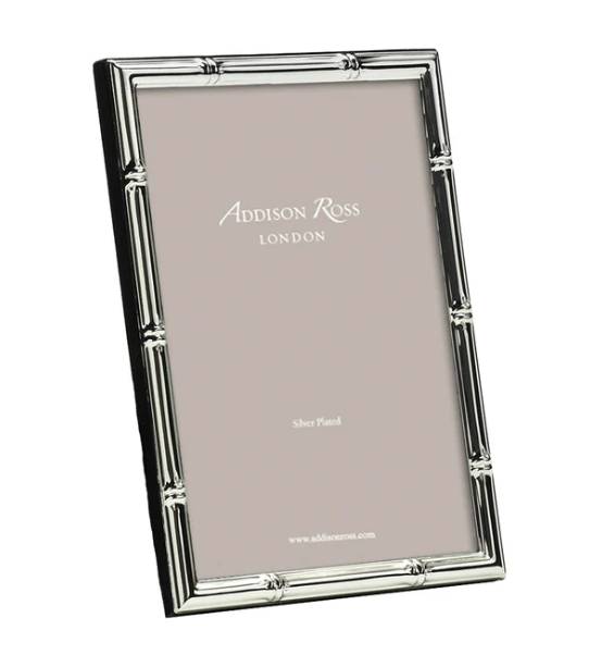 Bamboo Silver Plated Picture Frame