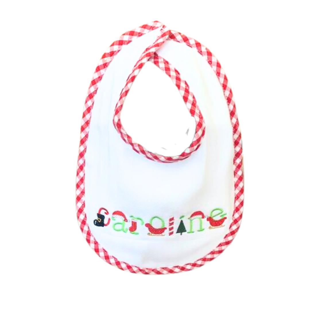 Personalized Holiday Bib