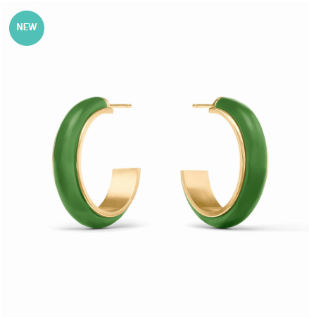 Julie Vos: Hoop Earring - Carnaby - GRN
