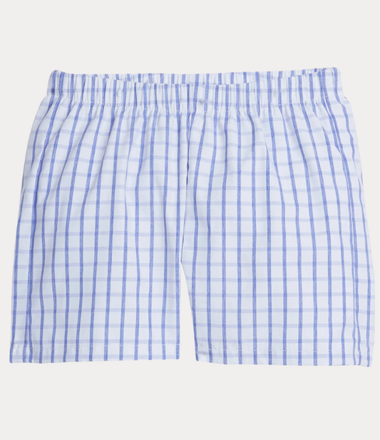 Little English Basic Short in Royal Windowpane