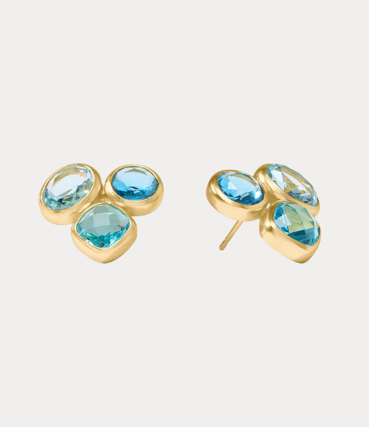 Julie Vos Kaleidoscope Statement Stud in Blue