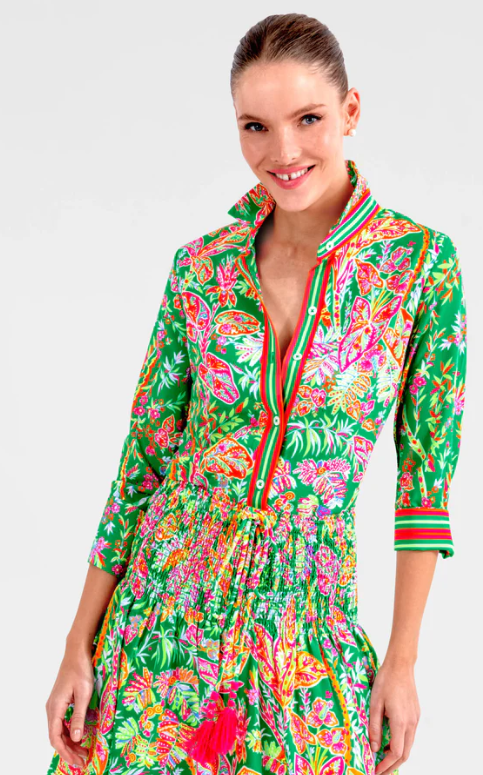 Gretchen Scott: Boyfriend Shirt - Vintage Vines