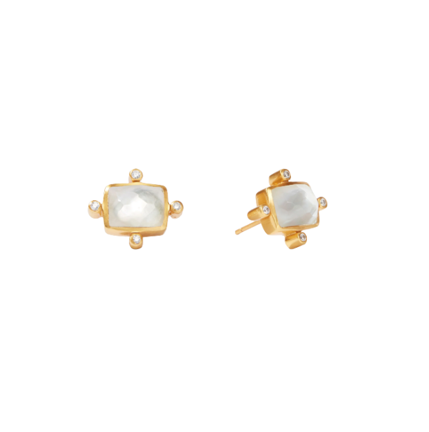 Julie Vos: Stud Earrings - Clara - CZ