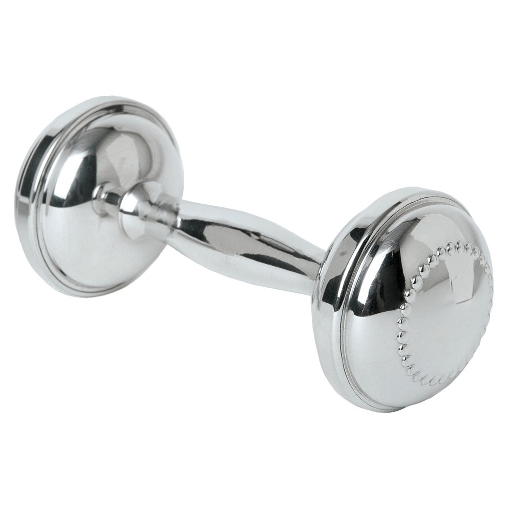 Salisbury: Beaded Pewter Dumbbell Rattle