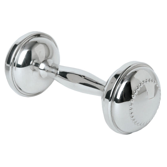 Salisbury: Beaded Pewter Dumbbell Rattle