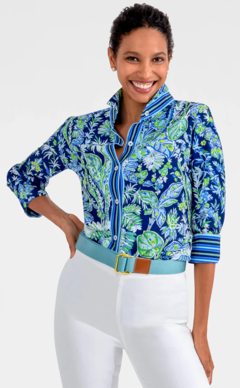 Gretchen Scott: Boyfriend Shirt - Vintage Vines
