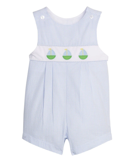 Little English Vintage Romper in Sailboats