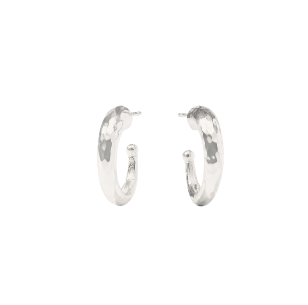Julie Vos: Hoop Earrings - Hammered