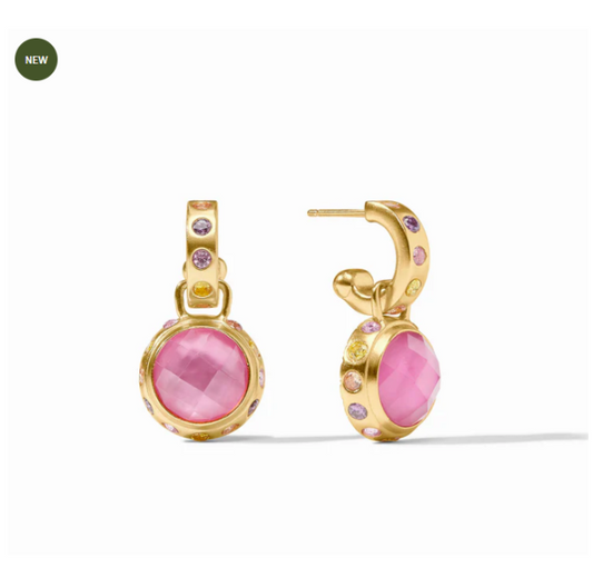 Julie Vos: Hoop & Charm Earring - Rainbow  - PNK