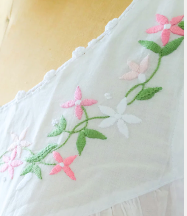 Maison d'Haiti Sarah Garland Nightgown - Pink