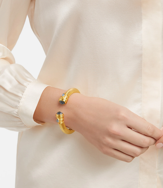 Julie Vos Cannes Demi Cuff in Turquoise
