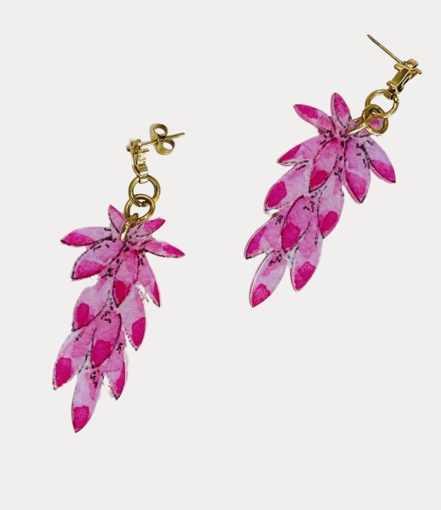 Lo in London Hyacinth Earrings in Pink