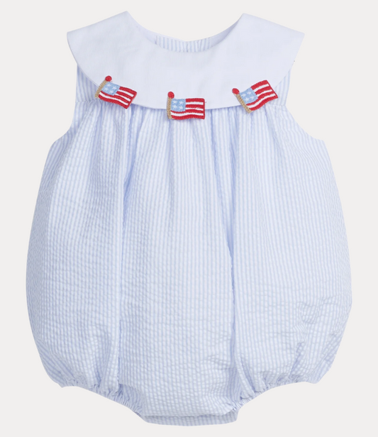 Little English Bib Bubble with Flags