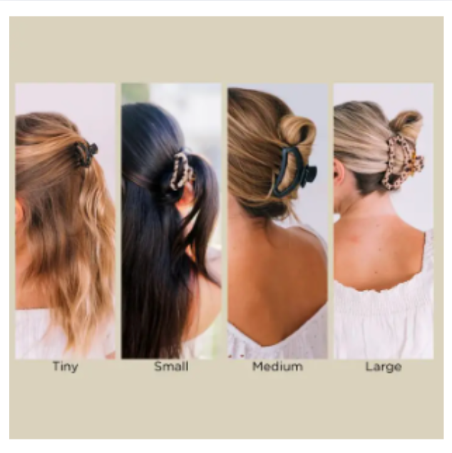 Teleties: Open Hair Clip - Tortoise (Sizes Available)