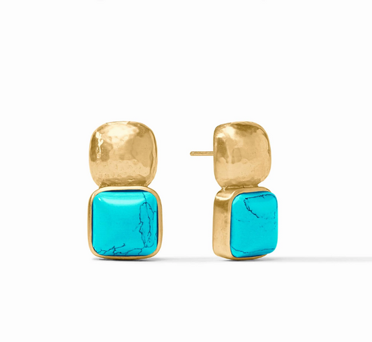 Julie Vos: Drop Stud Earring - Catalina - TRQ