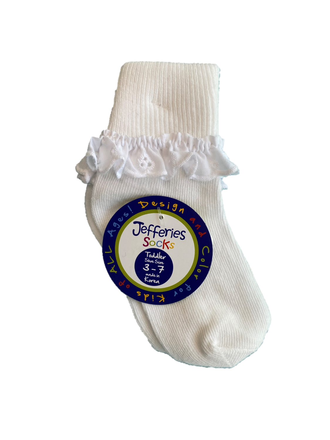 Eyelet Lace Sock - White